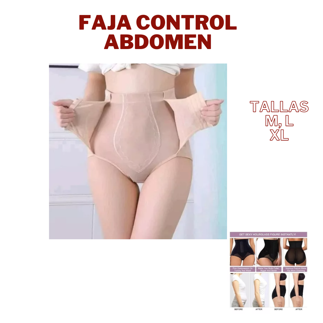 Faja control abdomen  CINTURA ALTA Y CONTROL DE BARRIGA